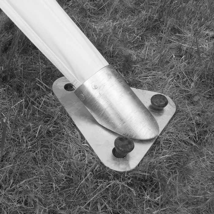 Sturdy hot-dip galvanised star tent base