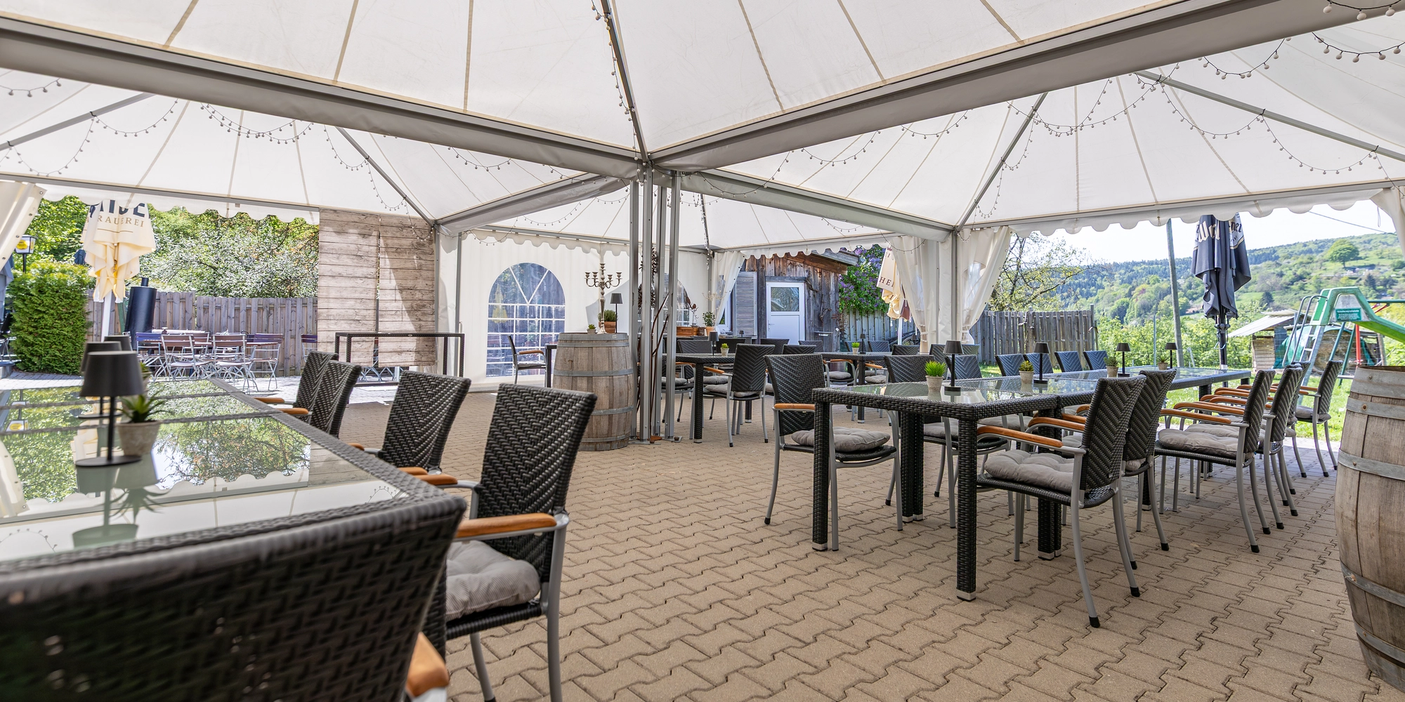 Tents for the catering industry