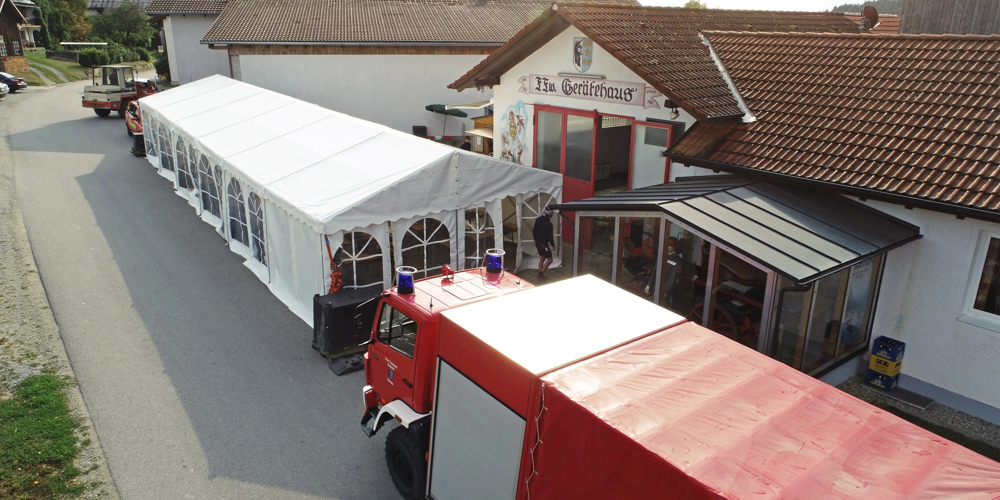 Festzelt für Feuerwehr