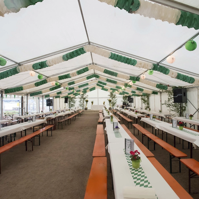 Large marquee as a beer tent
