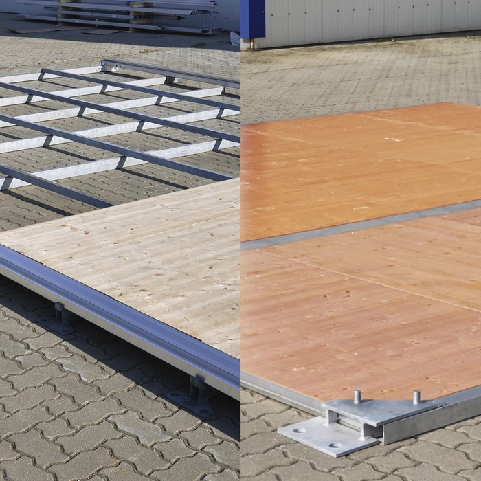 Flooring for party tents and large marquees