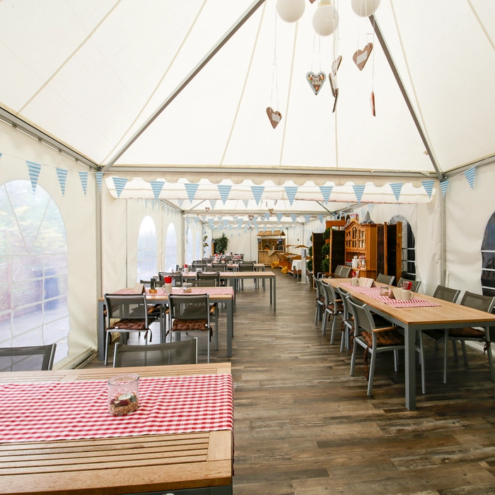 Pagoda tents as catering tents